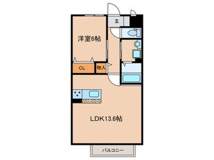 リバーサイド66の物件間取画像